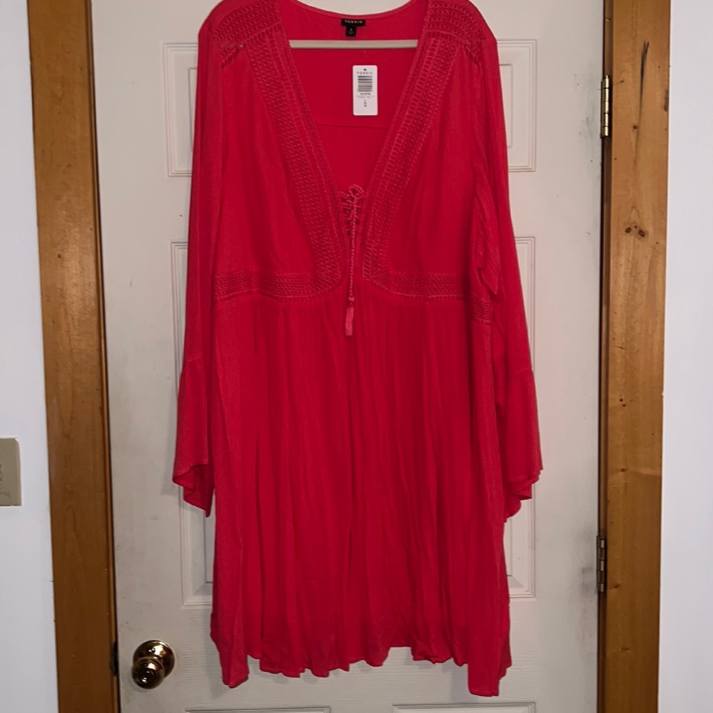 NWT Torrid long sleeve gauze dress size 5